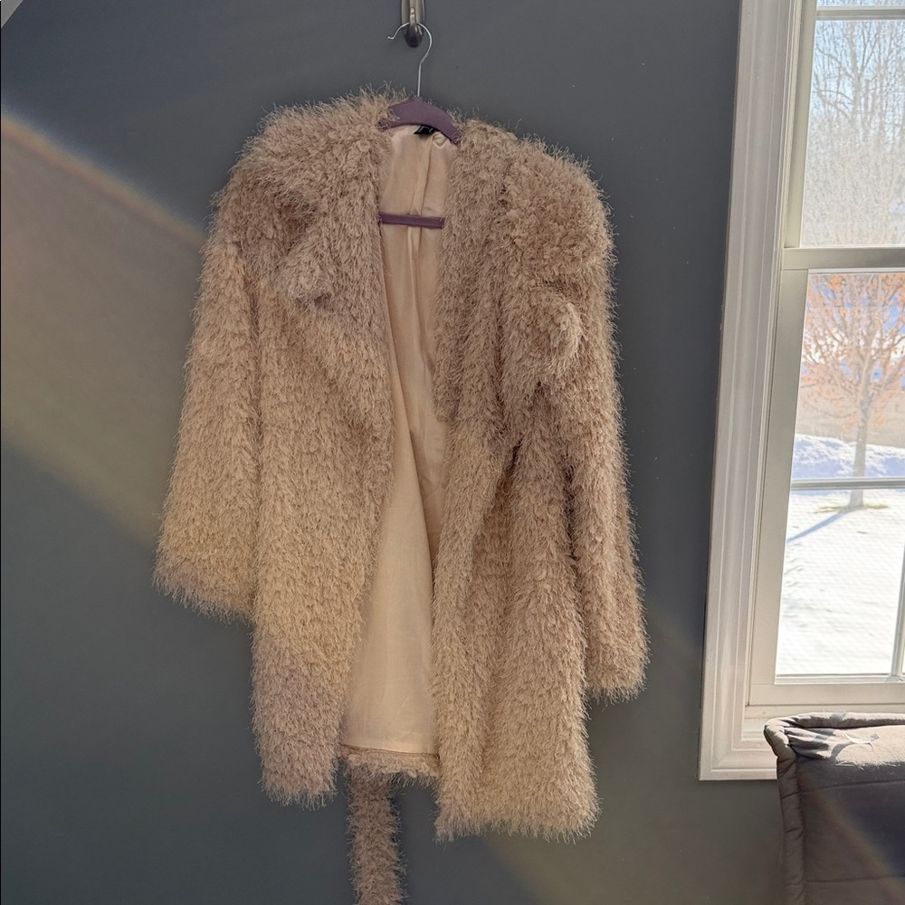 Forever 21 Tan Teddy Jacket